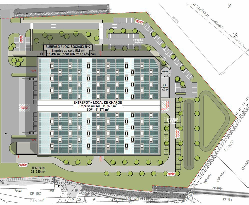 Entrepôt classe a Mionnay 12602m² Vente entrepôt classe a Mionnay Ain OVLOG2309805 2